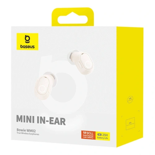 Buy Wireless in-ear TWS headphones Baseus Bowie WM02 (white) OS - BSU4928 - {ean13} - Home Screen Store Europe