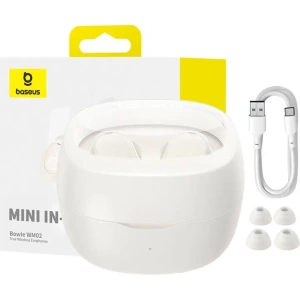 Buy Wireless in-ear TWS headphones Baseus Bowie WM02 (white) OS - BSU4928 - {ean13} - Home Screen Store Europe