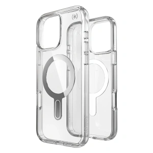 Buy Case Speck Presidio Perfect-Clear ClickLock & MagSafe Apple iPhone 16 Pro Max (Clear / Chrome Finish / Serene Silver) - SPK668 - {ean13} - Home Screen Store Europe