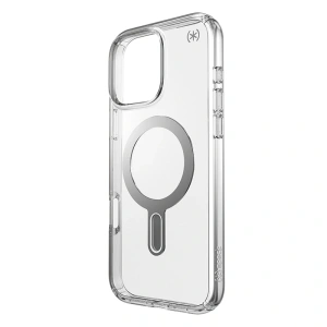 Kup Etui Speck Presidio Perfect-Clear ClickLock & MagSafe Apple iPhone 16 Pro Max (Clear / Chrome Finish / Serene Silver) - SPK668 - {ean13} - Sklep Home Screen