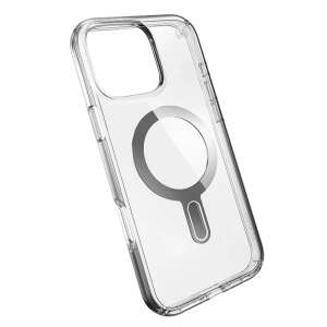Kup Etui Speck Presidio Perfect-Clear ClickLock & MagSafe Apple iPhone 16 Pro Max (Clear / Chrome Finish / Serene Silver) - SPK668 - {ean13} - Sklep Home Screen