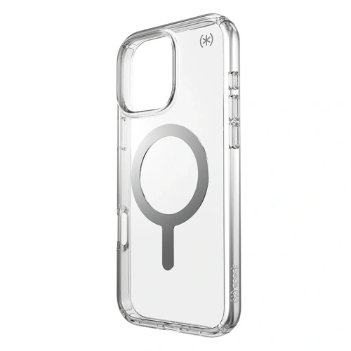 Kup Etui Speck Presidio Perfect-Clear MagSafe Apple iPhone 16 Pro Max (Transparent / Finisaj Cromat / Argint Seren) - SPK669 - {ean13} - Sklep Home Screen