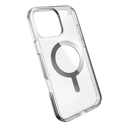 Buy Case Speck Presidio Perfect-Clear MagSafe Apple iPhone 16 Pro Max (Clear / Chrome Finish / Serene Silver) - SPK669 - {ean13} - Home Screen Store Europe