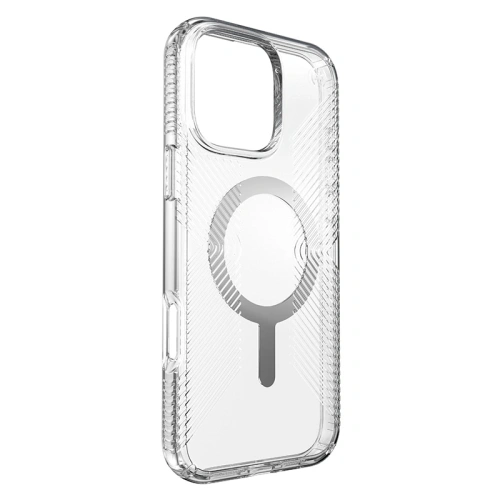 Buy Case Speck Presidio Perfect-Clear Grip MagSafe Apple iPhone 16 Pro Max (Clear / Chrome Finish / Serene Silver) - SPK672 - {ean13} - Home Screen Store Europe