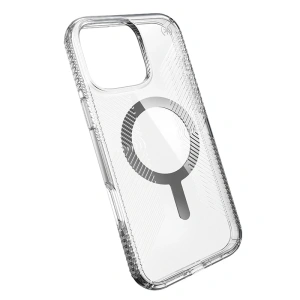Kup Etui Speck Presidio Perfect-Clear Grip MagSafe Apple iPhone 16 Pro Max (Clear / Chrome Finish / Serene Silver) - SPK672 - {ean13} - Sklep Home Screen