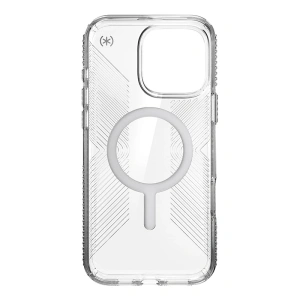 Kup Etui Speck Presidio Perfect-Clear Grip MagSafe Apple iPhone 16 Pro Max (Clear / Chrome Finish / Serene Silver) - SPK672 - {ean13} - Sklep Home Screen