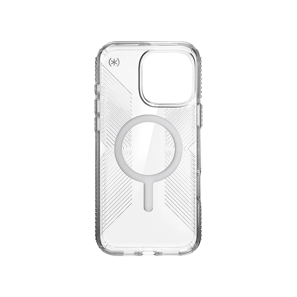 Etui Speck Presidio Perfect-Clear Grip MagSafe Apple iPhone 16 Pro Max (Clear / Chrome Finish / Serene Silver) - iPhone 16 Pro Max - Speck