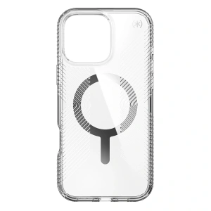 Kup Etui Speck Presidio Perfect-Clear Grip MagSafe Apple iPhone 16 Pro Max (Clear / Chrome Finish / Serene Silver) - SPK672 - {ean13} - Sklep Home Screen