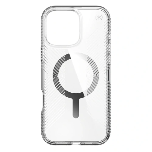 Buy Case Speck Presidio Perfect-Clear Grip MagSafe Apple iPhone 16 Pro Max (Clear / Chrome Finish / Serene Silver) - SPK672 - {ean13} - Home Screen Store Europe
