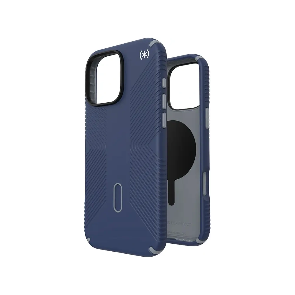 Etui Speck Presidio2 Grip ClickLock & MagSafe Apple iPhone 16 Pro Max (Coastal Blue / Dust Grey / White) - iPhone 16 Pro Max - Speck