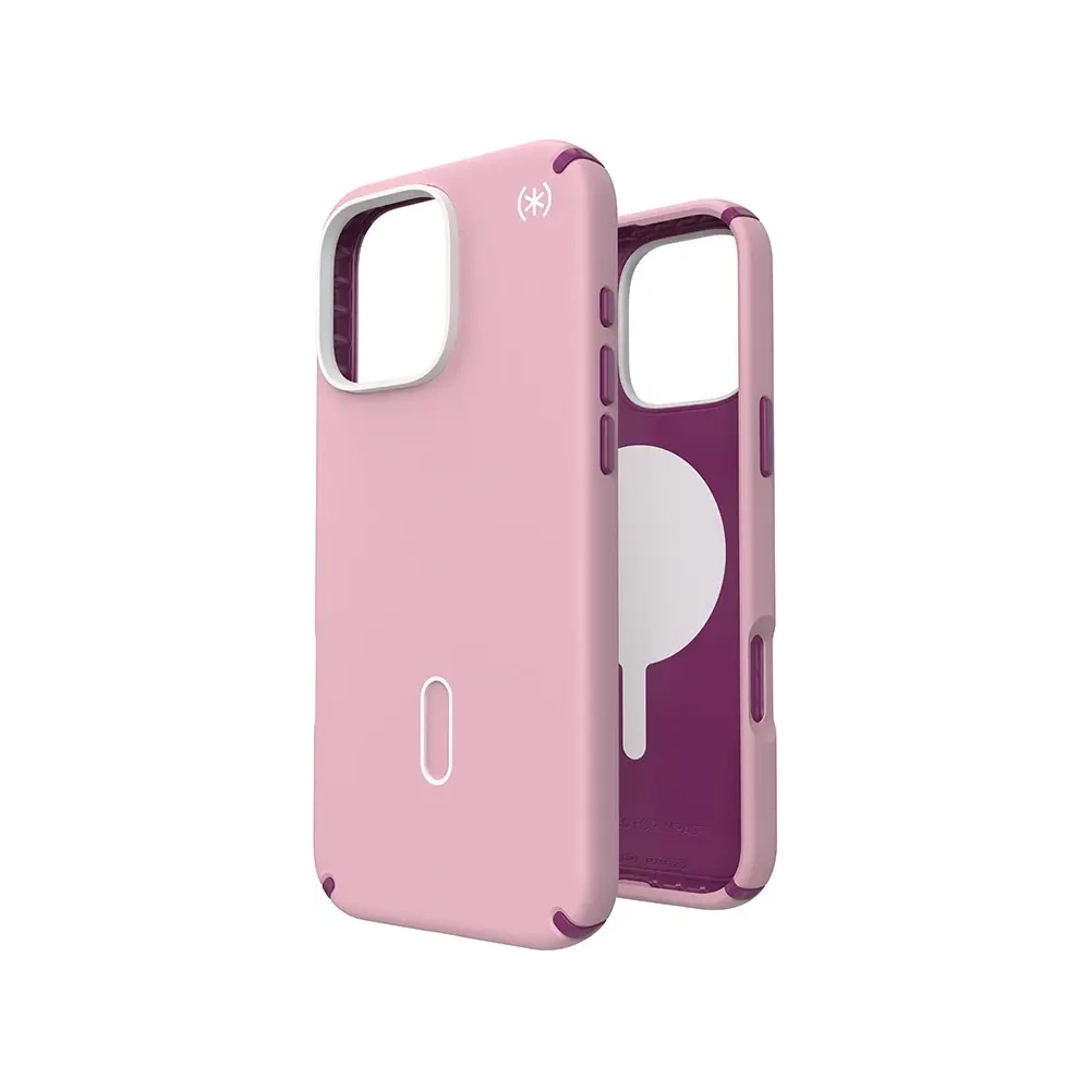 Etui Speck Presidio2 Pro ClickLock & MagSafe Apple iPhone 16 Pro Max (Wednesday Pink / Boysenberry Purple / White) - iPhone 16 Pro Max - Speck