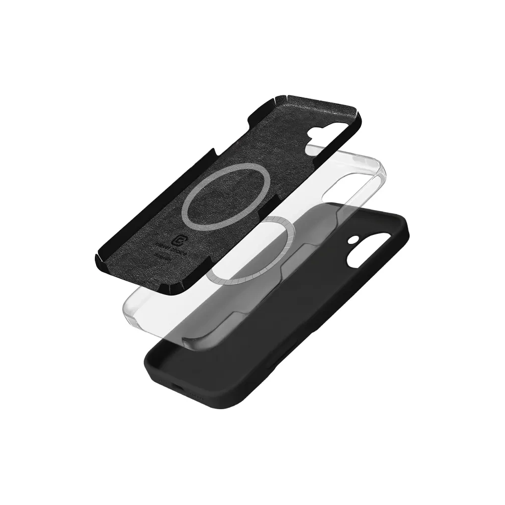 Etui Crong Color Cover Magnetic Apple iPhone 16 MagSafe czarny - iPhone 16 - Crong
