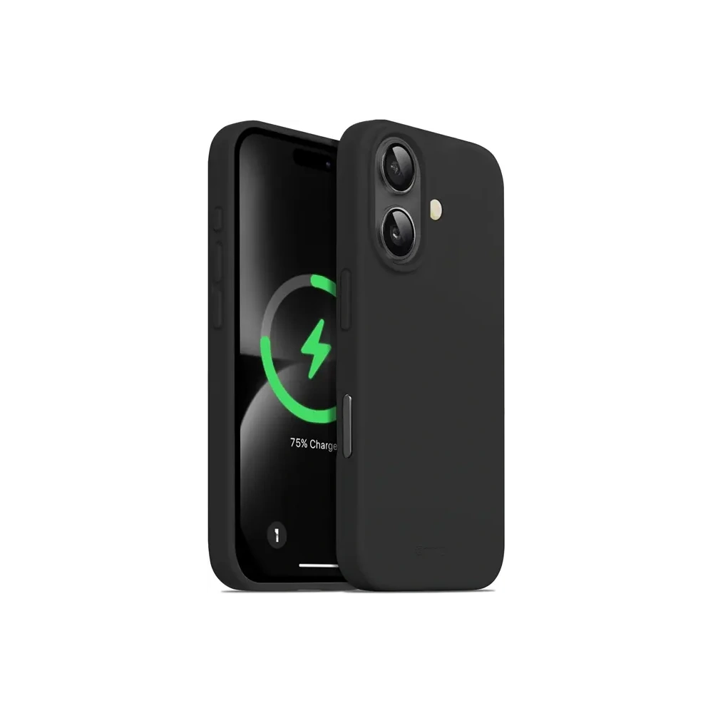 Etui Crong Color Cover Magnetic Apple iPhone 16 Plus MagSafe czarny - iPhone 16 Plus - Crong