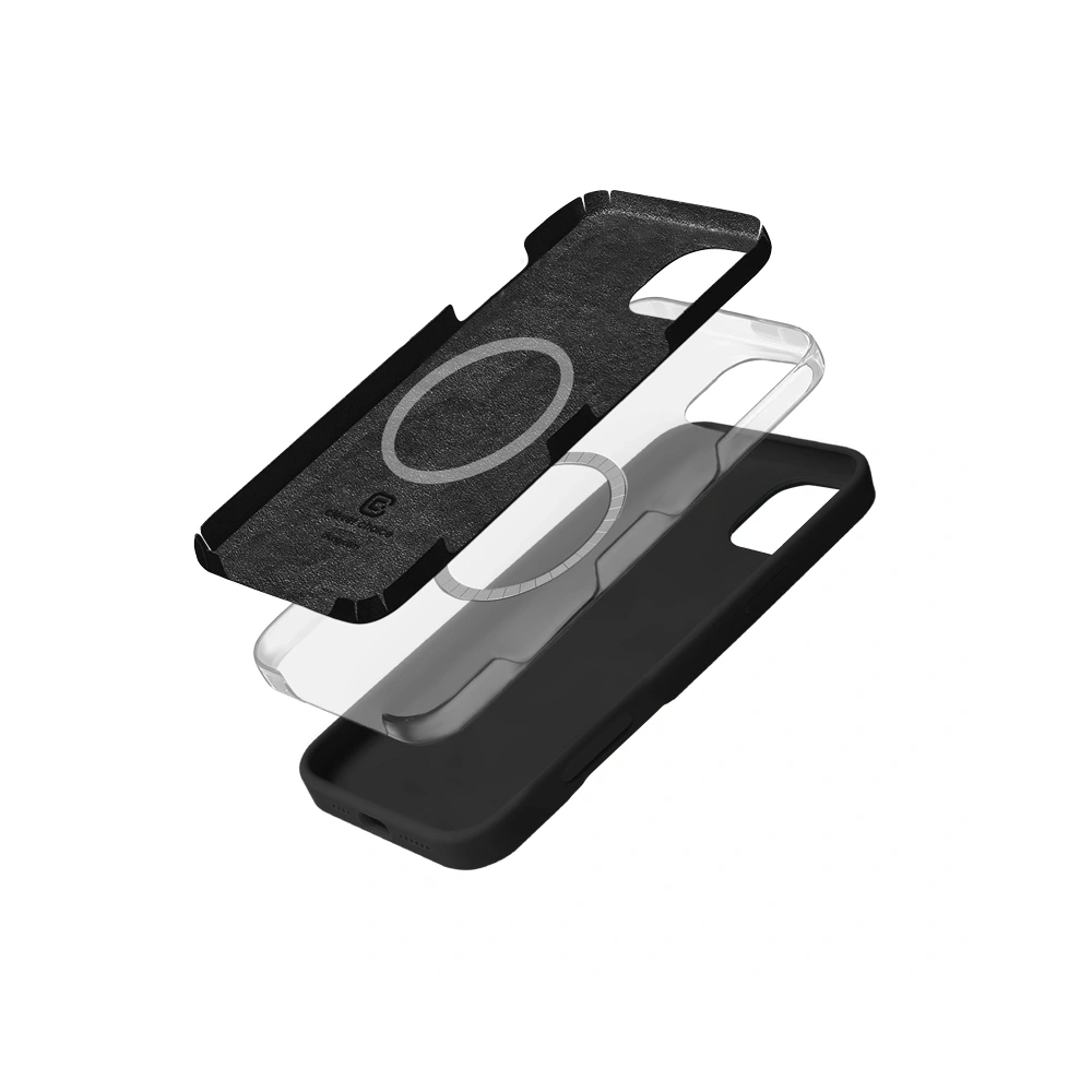 Etui Crong Color Cover Magnetic Apple iPhone 16 Pro MagSafe czarny - iPhone 16 Pro - Crong