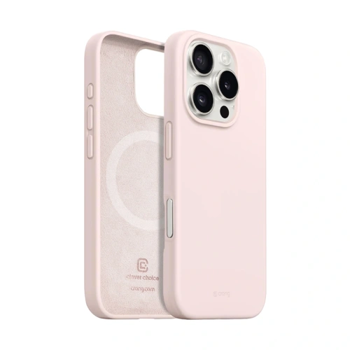 Buy Case Crong Color Cover Magnetic Apple iPhone 16 Pro MagSafe sandy pink - CRG796 - {ean13} - Home Screen Store Europe