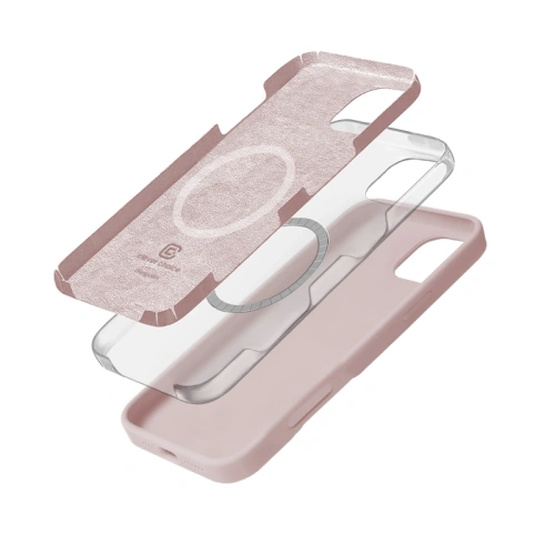 Buy Case Crong Color Cover Magnetic Apple iPhone 16 Pro MagSafe sandy pink - CRG796 - {ean13} - Home Screen Store Europe