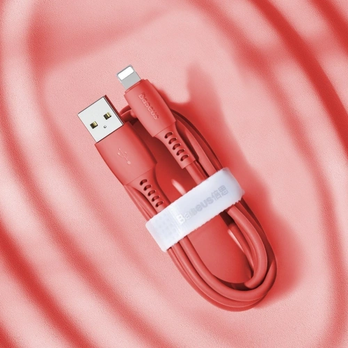 Kup Lightning USB kábel Baseus Színes 1.2m 2.4A (piros) - BSU896RED - {ean13} - Sklep Home Screen