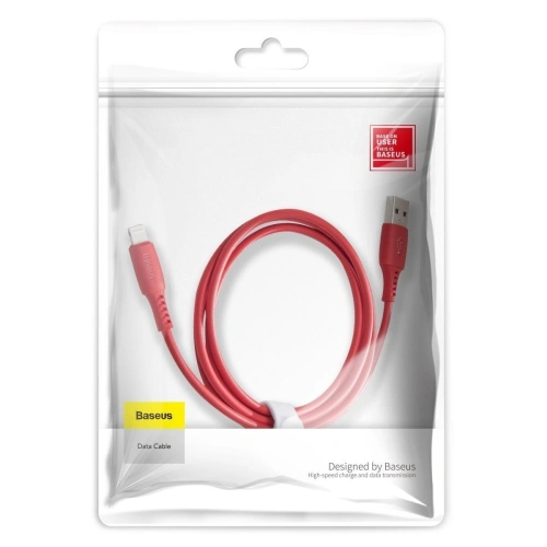 Kup Lightning USB kábel Baseus Színes 1.2m 2.4A (piros) - BSU896RED - {ean13} - Sklep Home Screen