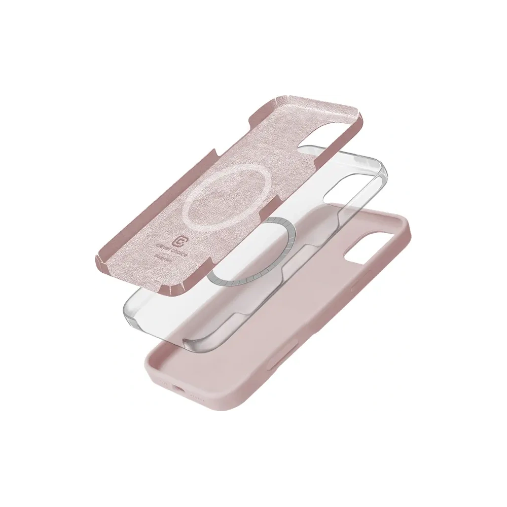 Etui Crong Color Cover Magnetic Apple iPhone 16 Pro Max MagSafe piaskowy róż - iPhone 16 Pro Max - Crong