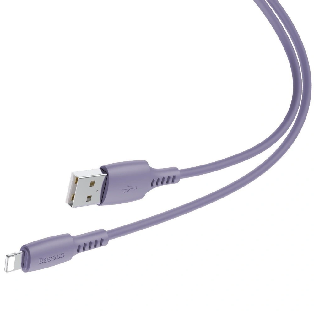 Kabel Lightning USB Baseus Colourful 1.2m 2.4A (fioletowy)