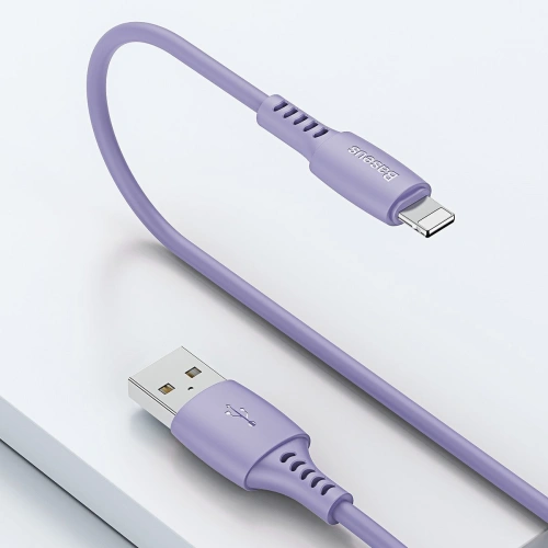 Kup Cablu Lightning USB Baseus Colourful 1.2m 2.4A (violet) - BSU897PRP - {ean13} - Sklep Home Screen