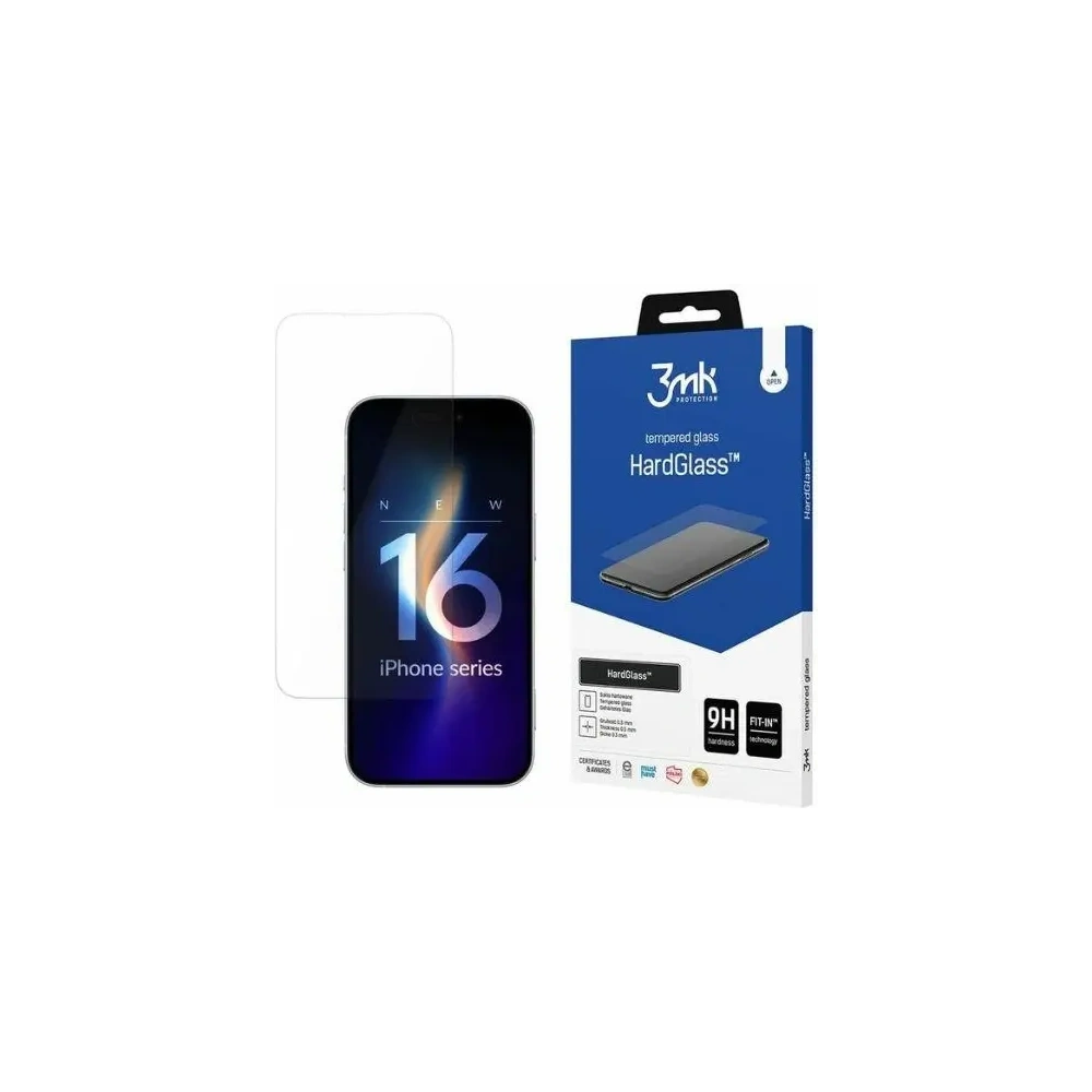 Szkło hartowane 3MK HardGlass Apple iPhone 16 Plus - iPhone 16 Plus - 3MK