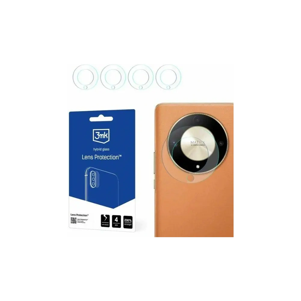 Szkło hybrydowe na obiektyw aparatu 3MK Lens Protect Honor Magic6 Lite 5G [4 PACK] - Honor - 3MK