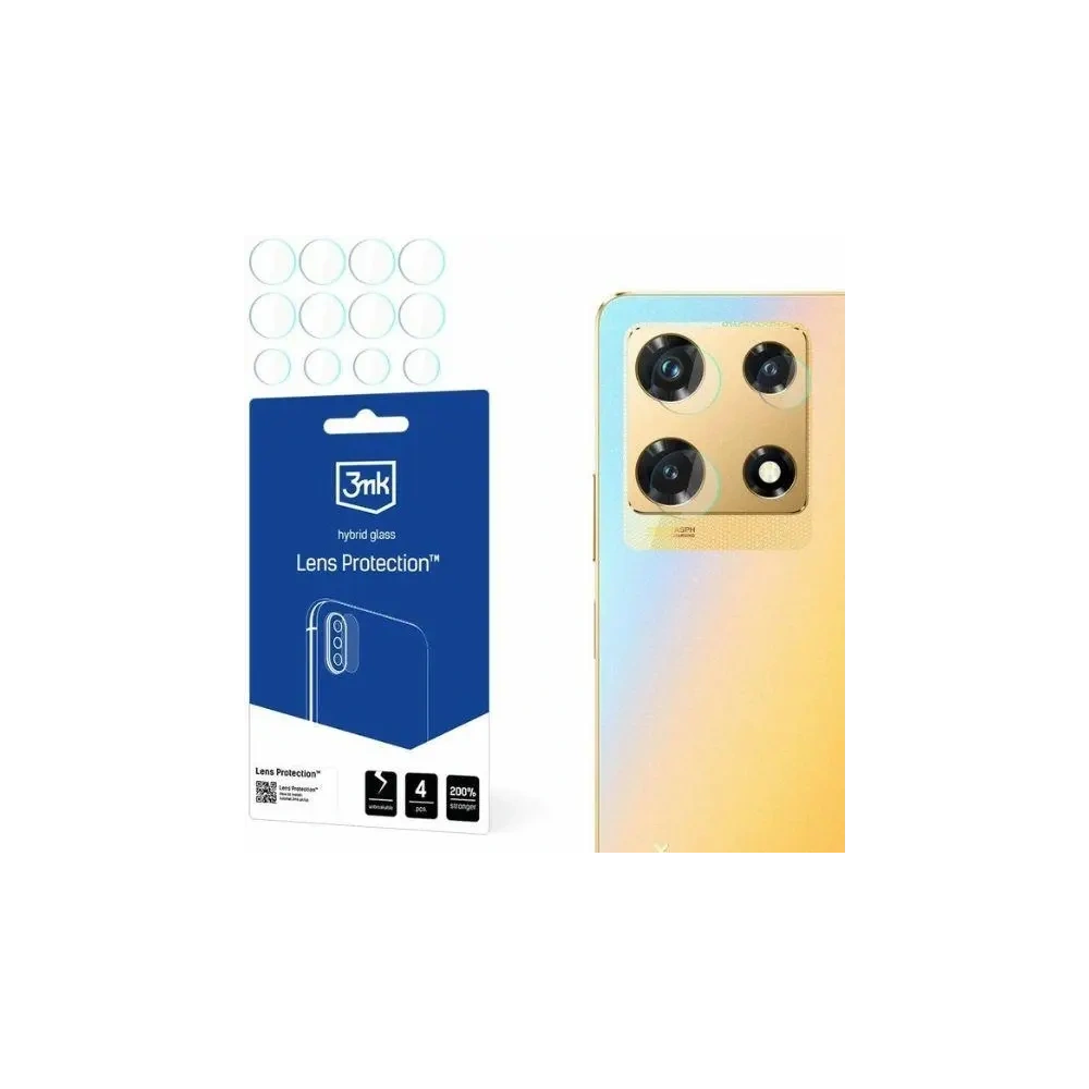 Szkło hybrydowe na obiektyw aparatu 3MK Lens Protect Infinix Note 30 Pro [4 PACK] - Infinix - 3MK