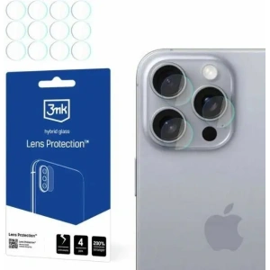 Buy Hybrid glass for camera lens 3MK Lens Protect Apple iPhone 16 Pro Max [4 PACK] - 3MK6499 - {ean13} - Home Screen Store Europe