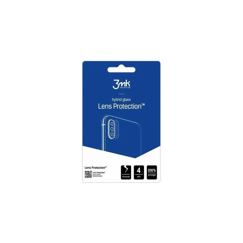 Szkło hybrydowe na obiektyw aparatu 3MK Lens Protect Xiaomi Redmi Note 13 Pro+ Plus [4 PACK] - Redmi Note 13 Pro+ Plus 5G - 3MK