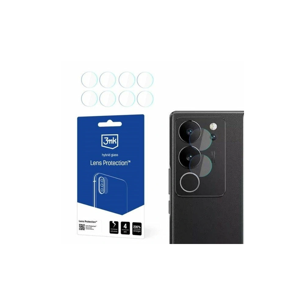 Szkło hybrydowe na obiektyw aparatu 3MK Lens Protect Vivo V29 5G [4 PACK] - Vivo - 3MK
