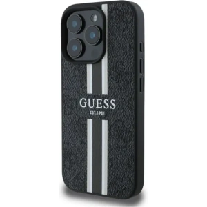 Buy Case Guess GUHMP16LP4RPSK Apple iPhone 16 Pro hardcase 4G Printed Stripes MagSafe black - GUE3463 - {ean13} - Home Screen Store Europe