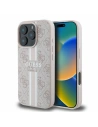 Etui Guess GUHMP16LP4RPSP Apple iPhone 16 Pro hardcase 4G Printed Stripes MagSafe růžové - iPhone 16 Pro - Guess