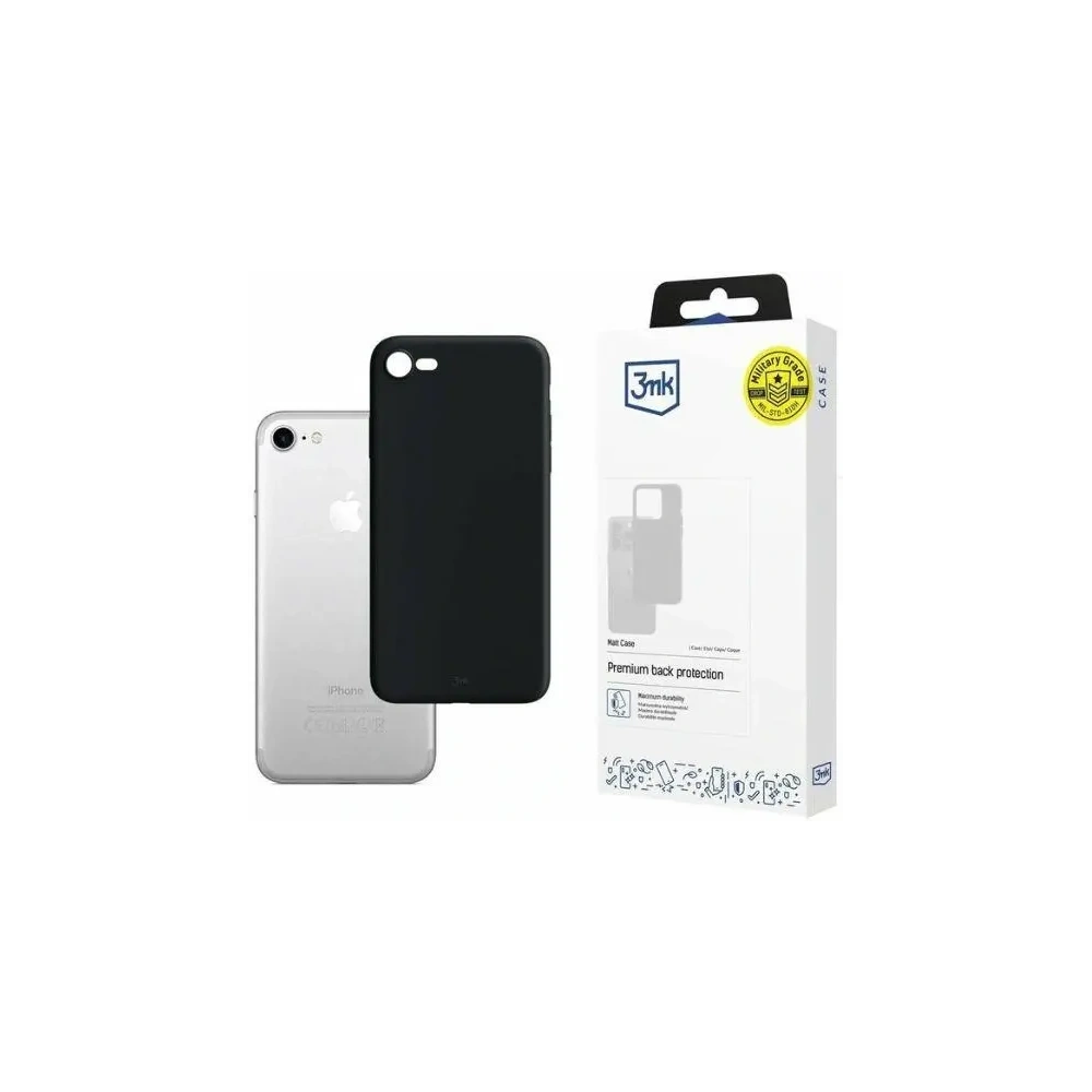 Etui 3MK Matt Case Apple iPhone 7/8 czarny - iPhone 8 - 3MK