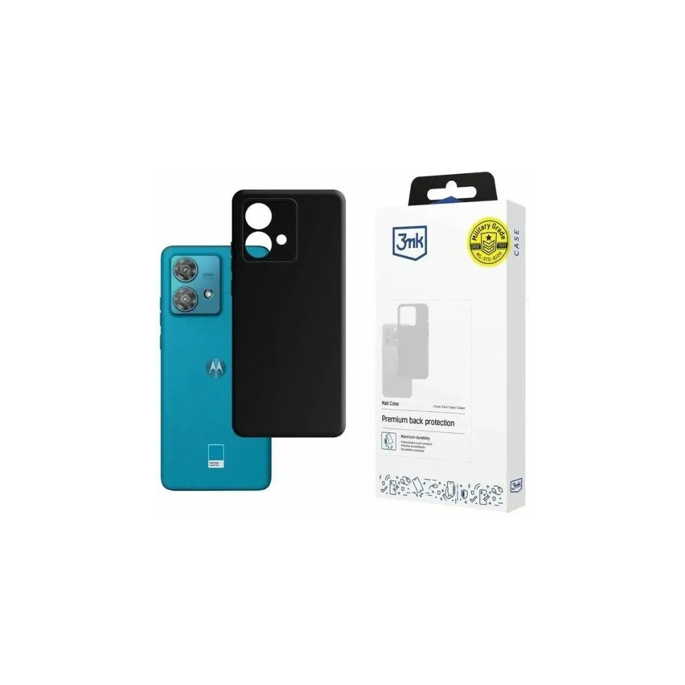 Etui 3MK Matt Case Motorola Edge 40 Neo czarny - Edge 40 Neo - 3MK