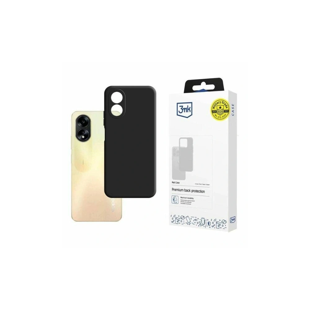 Etui 3MK Matt Case Oppo A38 czarny - Oppo - 3MK