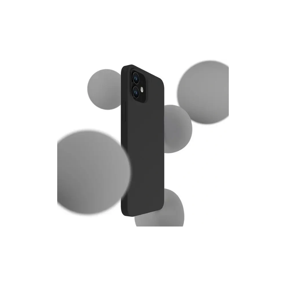 Etui 3MK Silicone Case Apple iPhone 12 Mini czarny - iPhone 12 mini - 3MK
