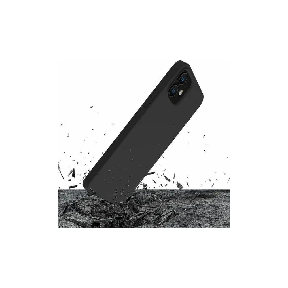 Etui 3MK Silicone Case Apple iPhone 12 Mini czarny - iPhone 12 mini - 3MK