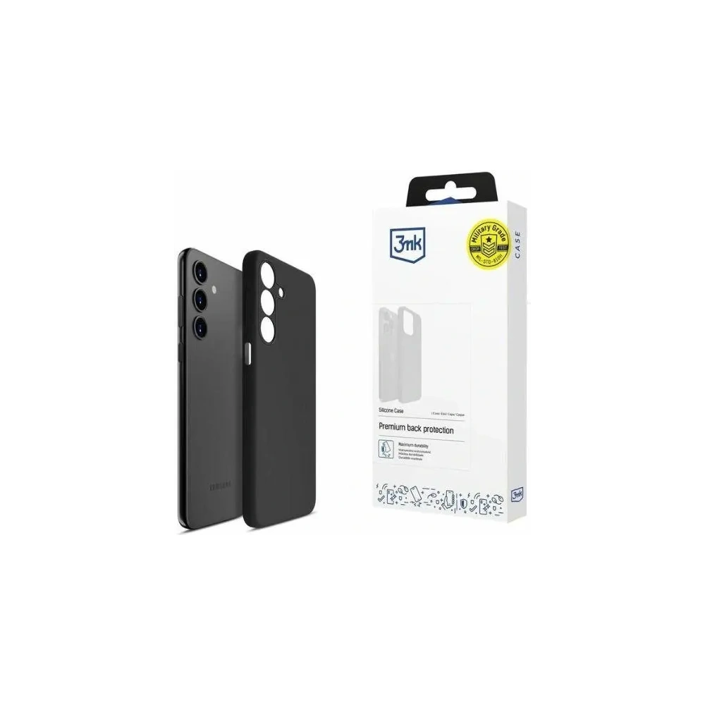 Etui 3MK Silicone Case Samsung Galaxy A15 5G czarny - Galaxy A15 - 3MK