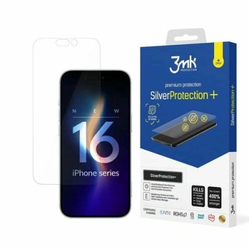 Buy Antimicrobial protective film 3MK SilverProtect+ Apple iPhone 16 - 3MK6547 - {ean13} - Home Screen Store Europe