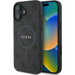 Buy Case Guess GUHMP16SG4GFRK Apple iPhone 16 hardcase 4G Ring Classic Logo MagSafe black - GUE3465 - {ean13} - Home Screen Store Europe