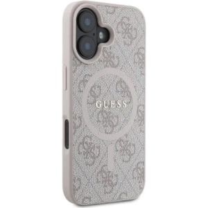 Kup Etui Guess GUHMP16SG4GFRP Apple iPhone 16 hardcase 4G Ring Classic Logo MagSafe różowy - GUE3466 - {ean13} - Sklep Home Screen