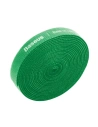 Rugalmas szalag, kábelrendező Baseus Rainbow Circle Velcro szíjak 3m (zöld)