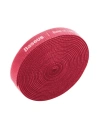 Rugalmas szalag, kábelrendező Baseus Rainbow Circle Velcro szíjak 3m (piros)