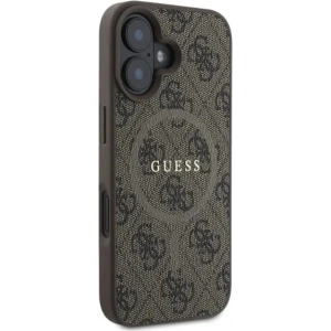 Kup Etui Guess GUHMP16SG4GFRW Apple iPhone 16 hardcase 4G Ring Classic Logo MagSafe brązowy - GUE3467 - {ean13} - Sklep Home Screen