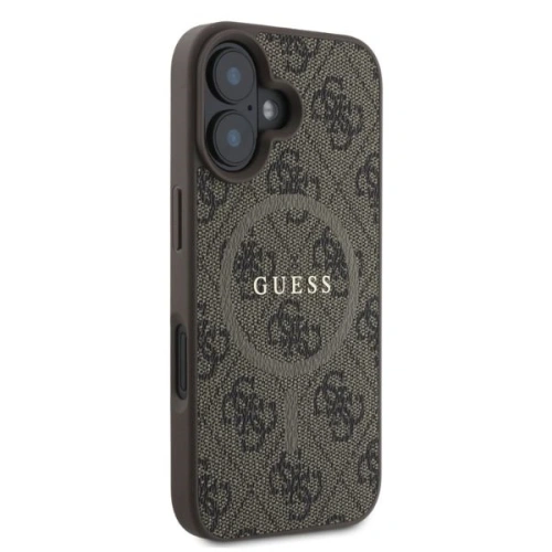 Kup Etui Guess GUHMP16SG4GFRW Apple iPhone 16 hardcase 4G Ring Classic Logo MagSafe brązowy - GUE3467 - {ean13} - Sklep Home Screen