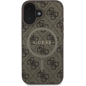 Kup Etui Guess GUHMP16SG4GFRW Apple iPhone 16 hardcase 4G Ring Classic Logo MagSafe brązowy - GUE3467 - {ean13} - Sklep Home Screen