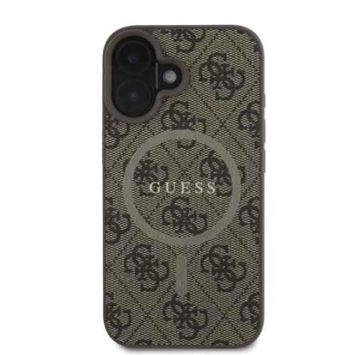 Kup Etui Guess GUHMP16SG4GFRW Apple iPhone 16 hardcase 4G Ring Classic Logo MagSafe brązowy - GUE3467 - {ean13} - Sklep Home Screen
