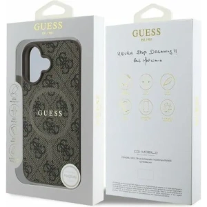 Kup Etui Guess GUHMP16SG4GFRW Apple iPhone 16 hardcase 4G Ring Classic Logo MagSafe brązowy - GUE3467 - {ean13} - Sklep Home Screen