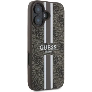 Kup Etui Guess GUHMP16SP4RPSW Apple iPhone 16 hardcase 4G Printed Stripes MagSafe brązowy - GUE3468 - {ean13} - Sklep Home Screen